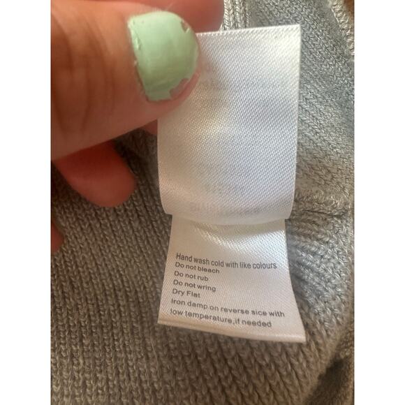 SPANNER Oatmeal Hi-Low Asymmetrical Sweater Dress - Small - Picture 9 of 15